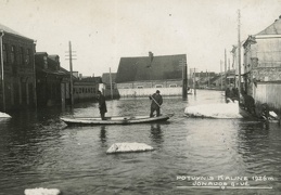 Potvynis Jonavos gatvėje. 1926 m.