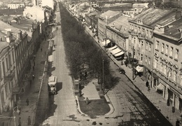 Laisvės alėjos pėsčiųjų takas. 1925 m.