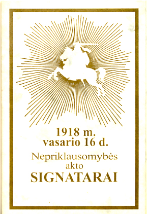 „1918 m vasario 16 d. Nepriklausomybės akto signatarai“