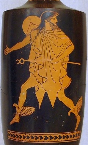015. Hermis, vilkintis chlamidą. Graikija. 480-470 m. pr. Kr..jpg